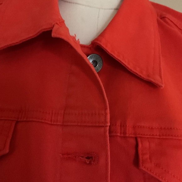 Orange jean jacket - Picture 1 of 8